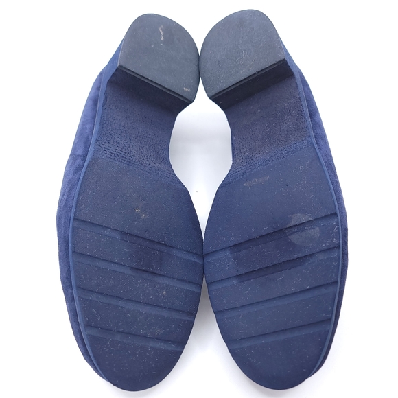 Andre Assous Featherweights Blue Suede Slip On Shoes Size 7 - Picture 8 of 9